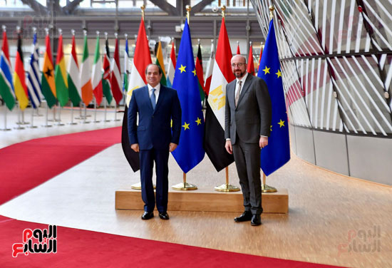 الرئيس السيسى يلتقى رئيس المجلس الأوروبى (2)