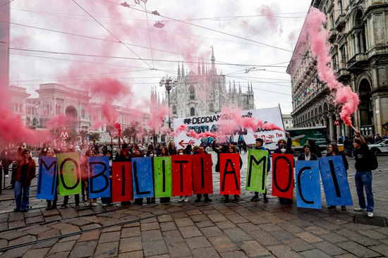 احتجاج الطلاب فى إيطاليا