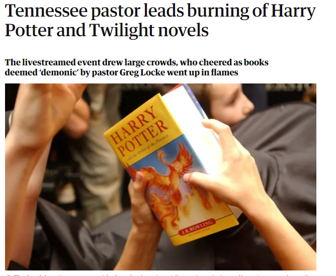 قس أمريكى يدعو لحرق روايات هارى بوتر