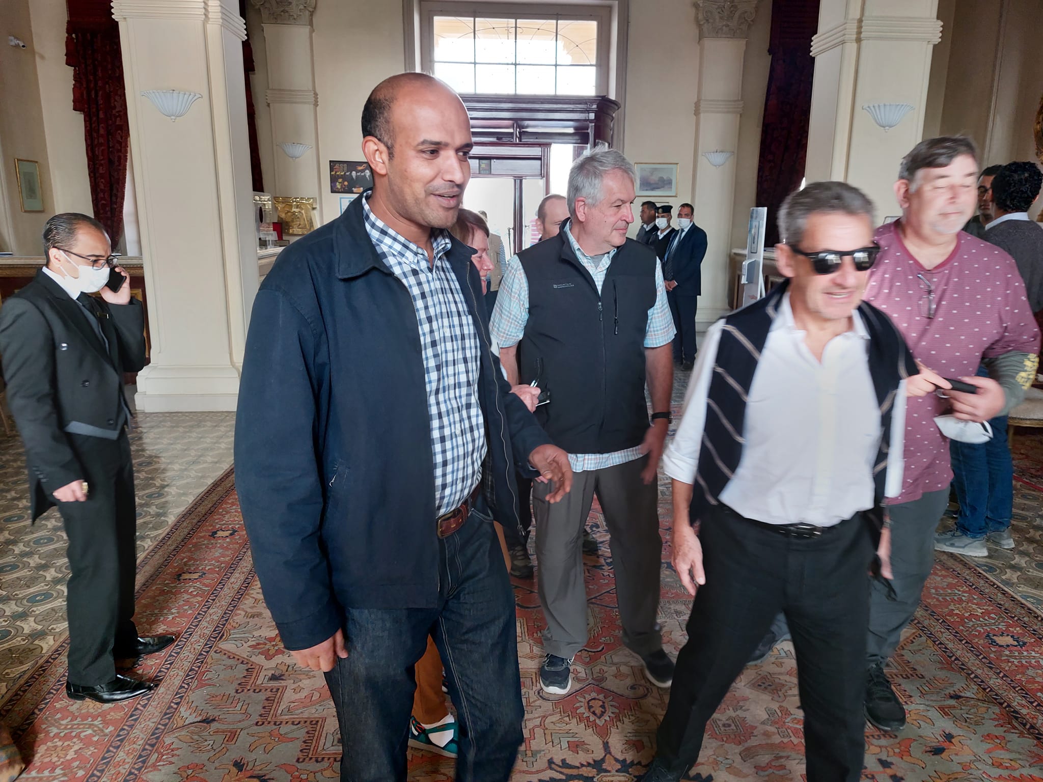 نيكولا ساركوزى خلال زيارته للأقصر