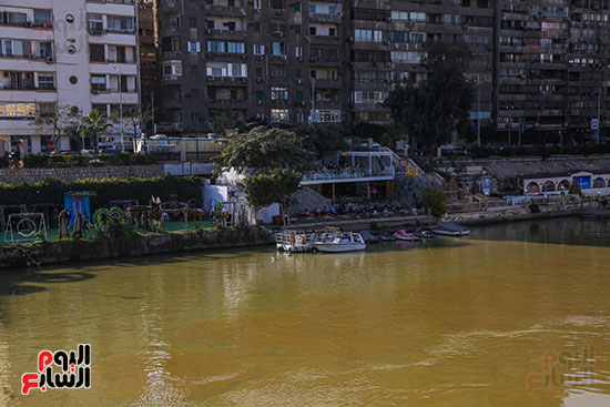 لون نهر النيل بعد موجة الطقس