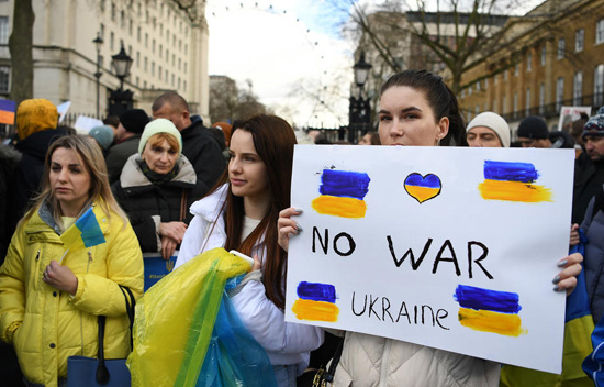 تضامن العالم مع اوكرانيا
