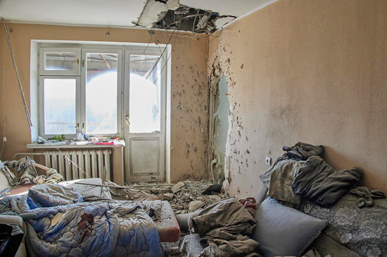 انهيار المنازل فى أوكرانيا