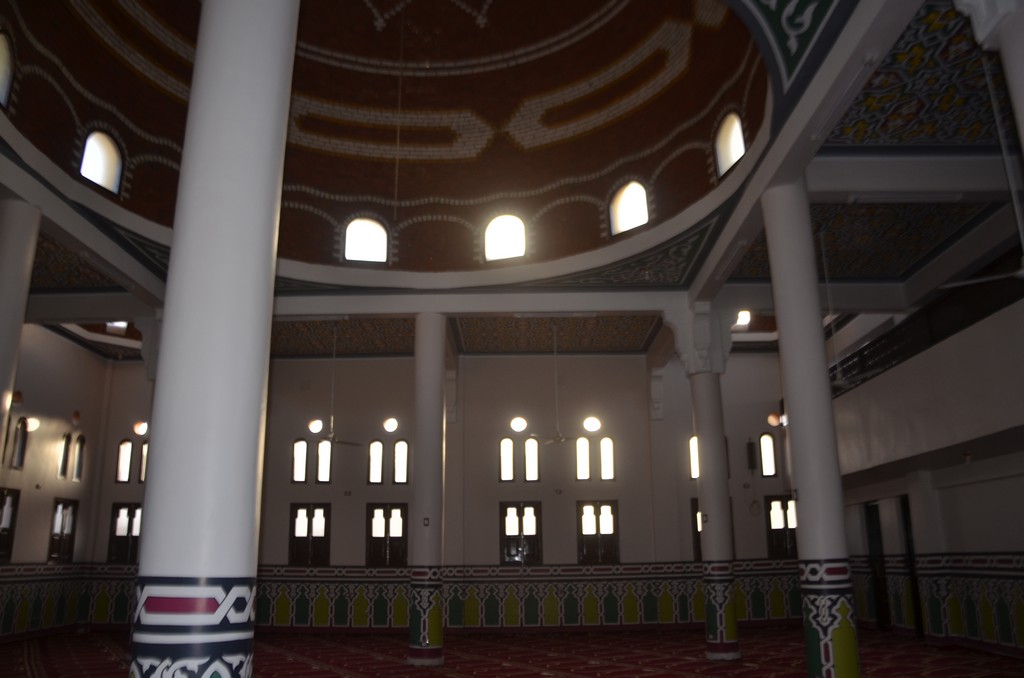 تصميمات البناء فى مسجد الشهيدين بإسنا