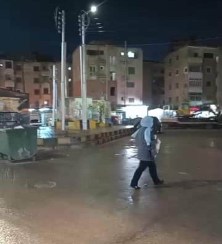 هطول امطار بكفر الشيخ