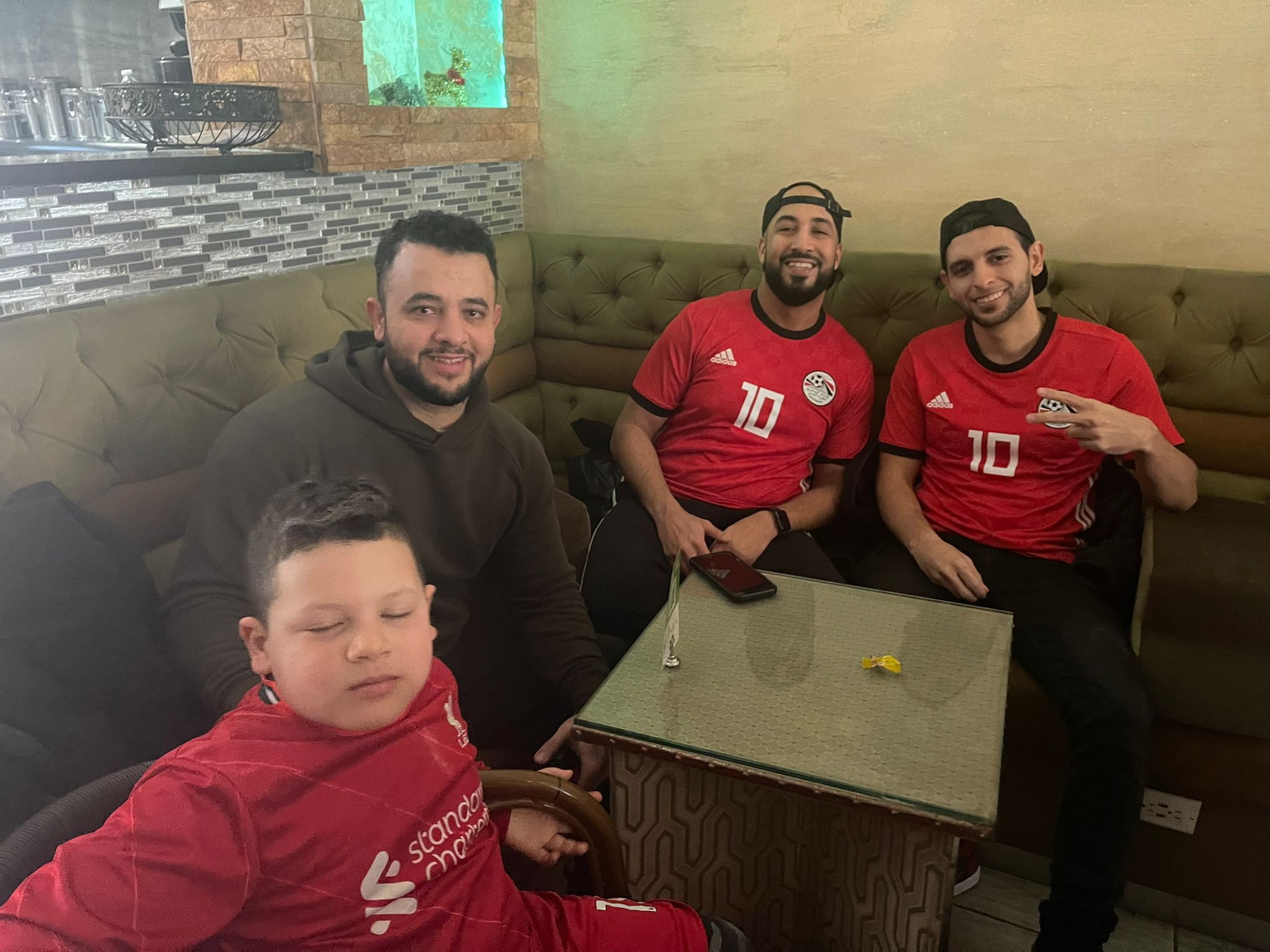 مشجعو المنتخب المصرى بنيويورك