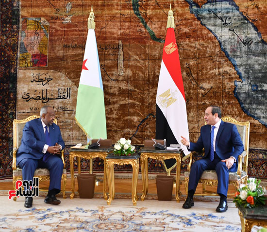 لقاء الرئيس عبد الفتاح السيسى ورئيس جيبوتى (12)