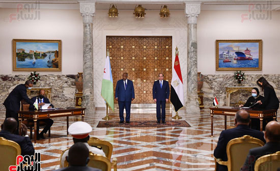 لقاء الرئيس عبد الفتاح السيسى ورئيس جيبوتى (19)