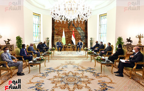 لقاء الرئيس عبد الفتاح السيسى ورئيس جيبوتى (20)