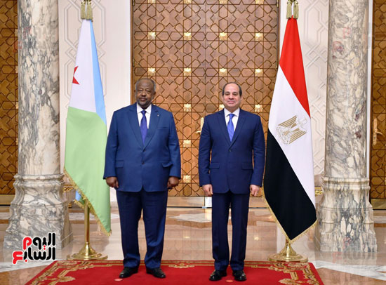 استقبال الرئيس السيسي لنظيره الجيبوتي