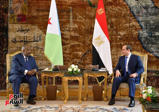 لقاء الرئيس عبد الفتاح السيسى ورئيس جيبوتى (17)