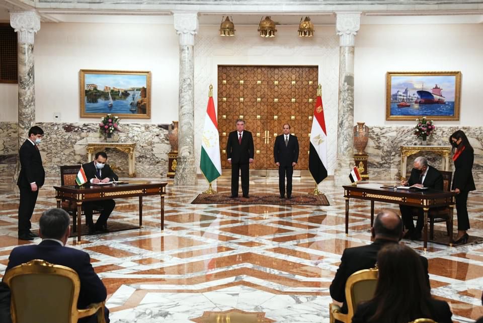 توقيع مذكرات تفاهم  واتفاقيات تعاون بين مصر وطاجيكستان (3)