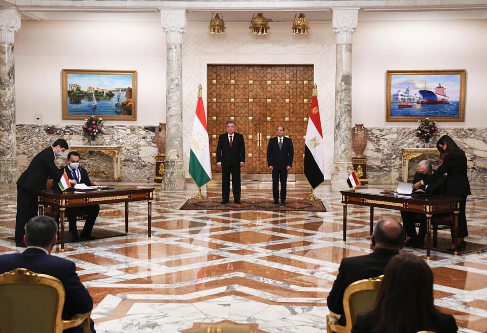 توقيع مذكرات تفاهم  واتفاقيات تعاون بين مصر وطاجيكستان (1)