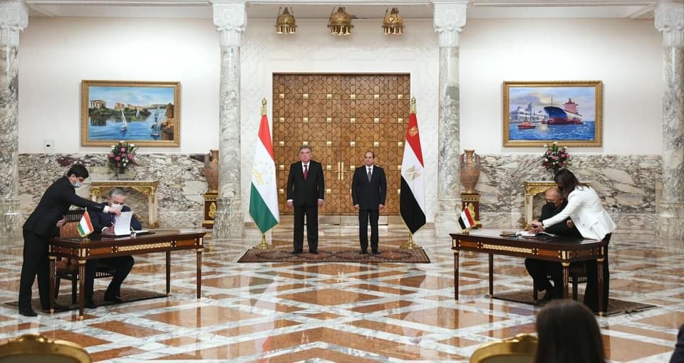 توقيع مذكرات تفاهم  واتفاقيات تعاون بين مصر وطاجيكستان (2)