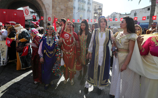 احتفالات فى تونس