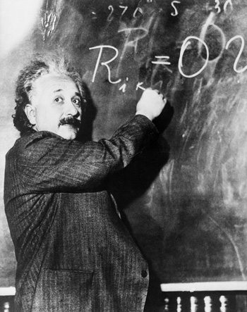 Einstein-Chalk-Board