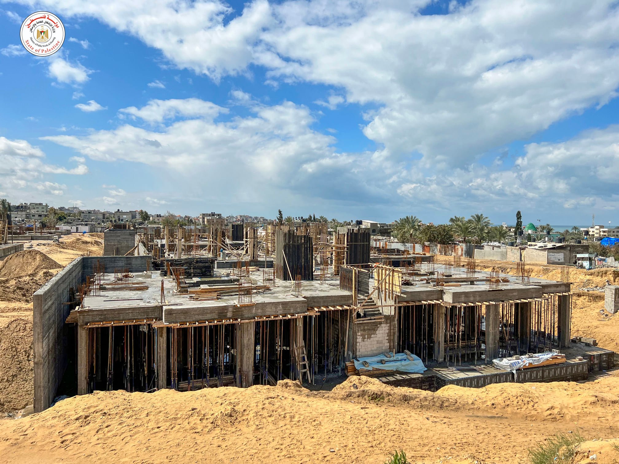 مراحل متقدمة في المدن المصرية في غزة