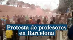 مظاهرات فى برشلونة