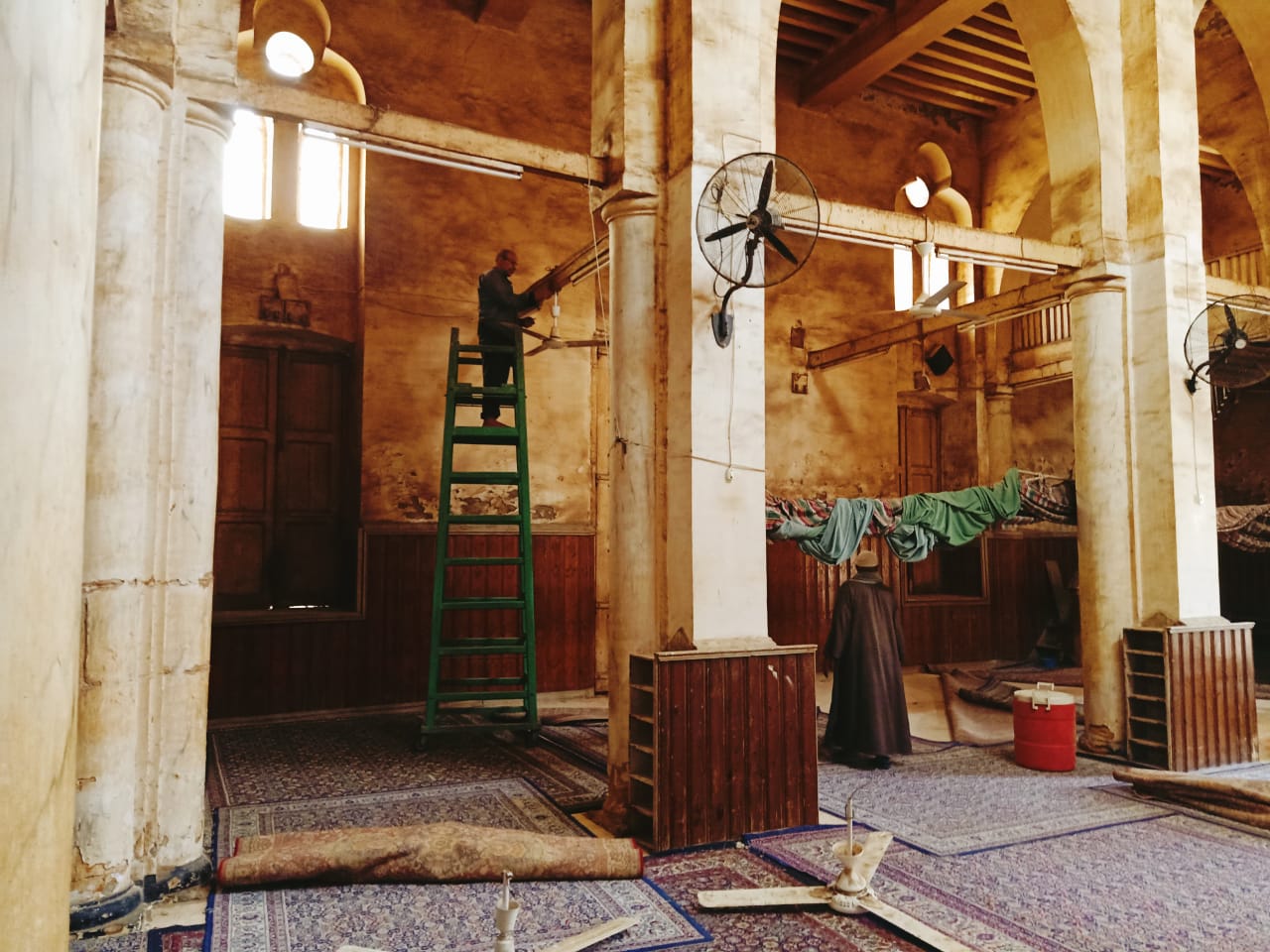 بدء إخلاء مسجد «أبو غنام» الأثرى بكفر الشيخ (3)
