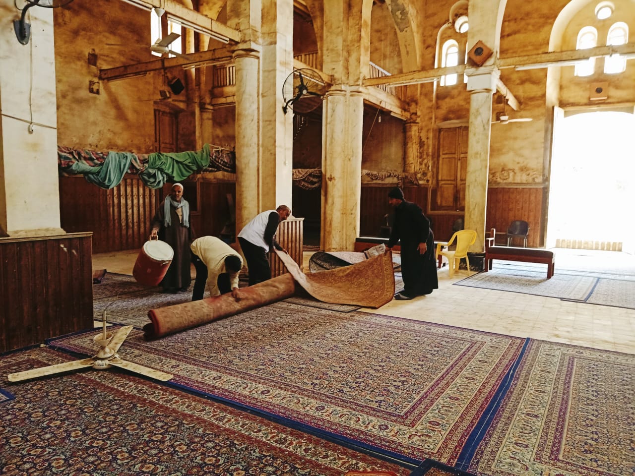 بدء إخلاء مسجد «أبو غنام» الأثرى بكفر الشيخ (2)