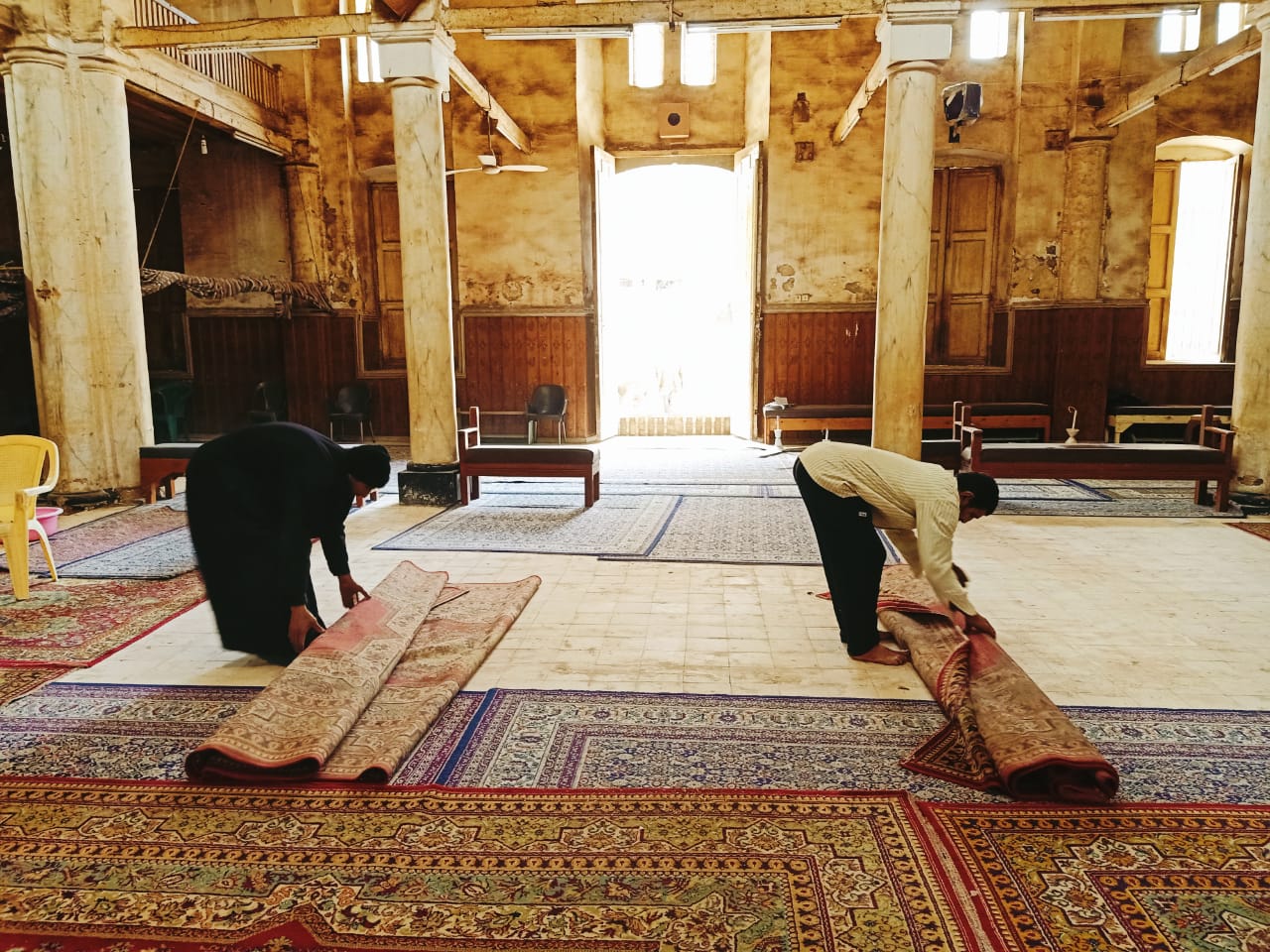 بدء إخلاء مسجد «أبو غنام» الأثرى بكفر الشيخ (5)