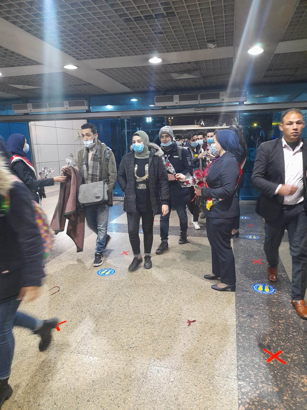 وصول الطلاب المصريين وصول الطلاب المصريين