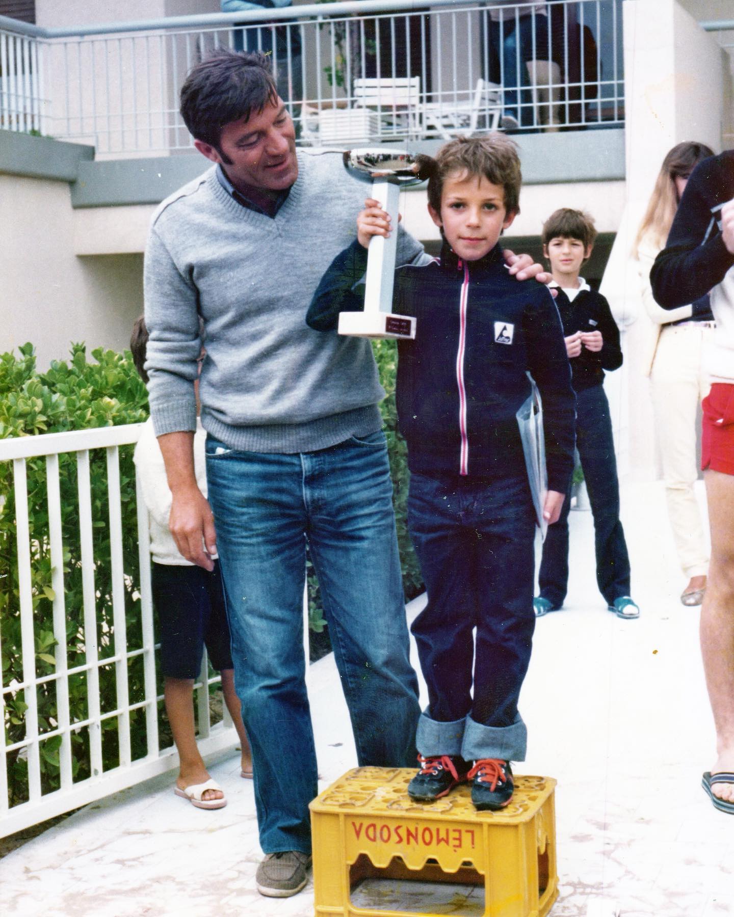 ديل بييرو مع والده