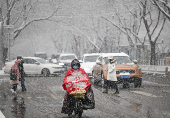 تساقط الثلوج فى الصين