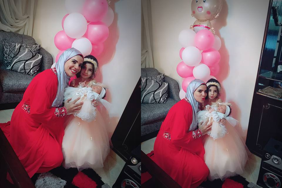 شيماء ابو اليزيد و ابنتها