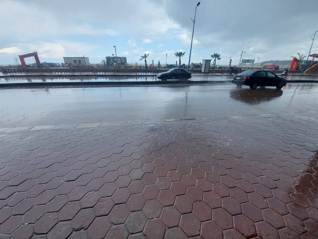 أمطار رعدية فى شهر مارس على الإسكندرية (1)