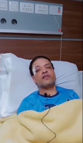 طارق الشيخ في المستشفي