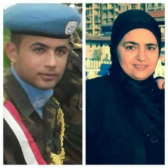 أمل ونجلها الشهيد