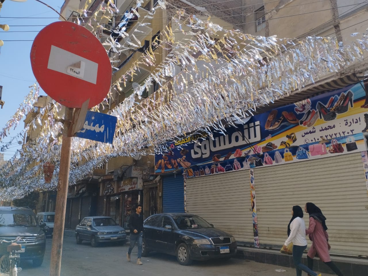  شارع الحسين يتجمل بزينة رمضان (4)