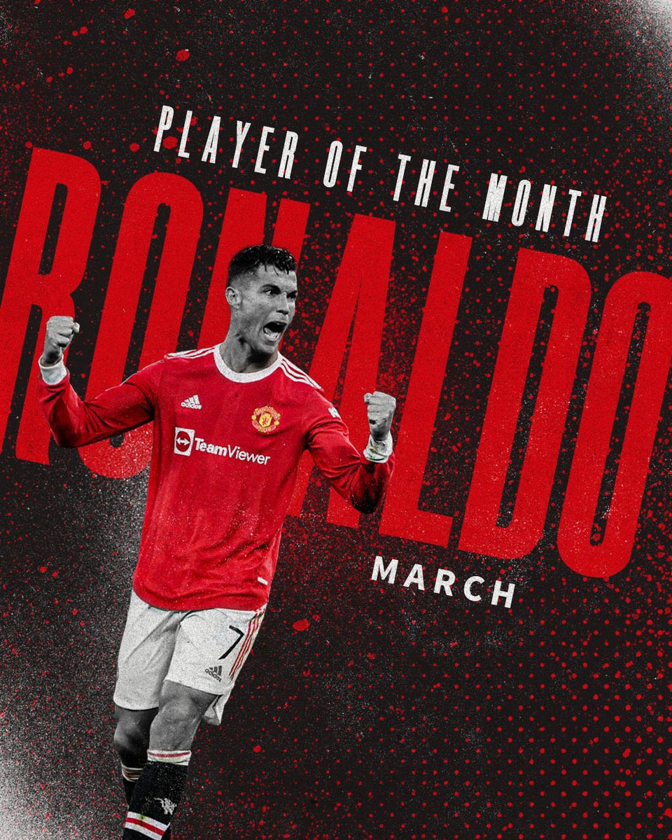 رونالدو أفضل لاعب في مارس مع مان يونايتد