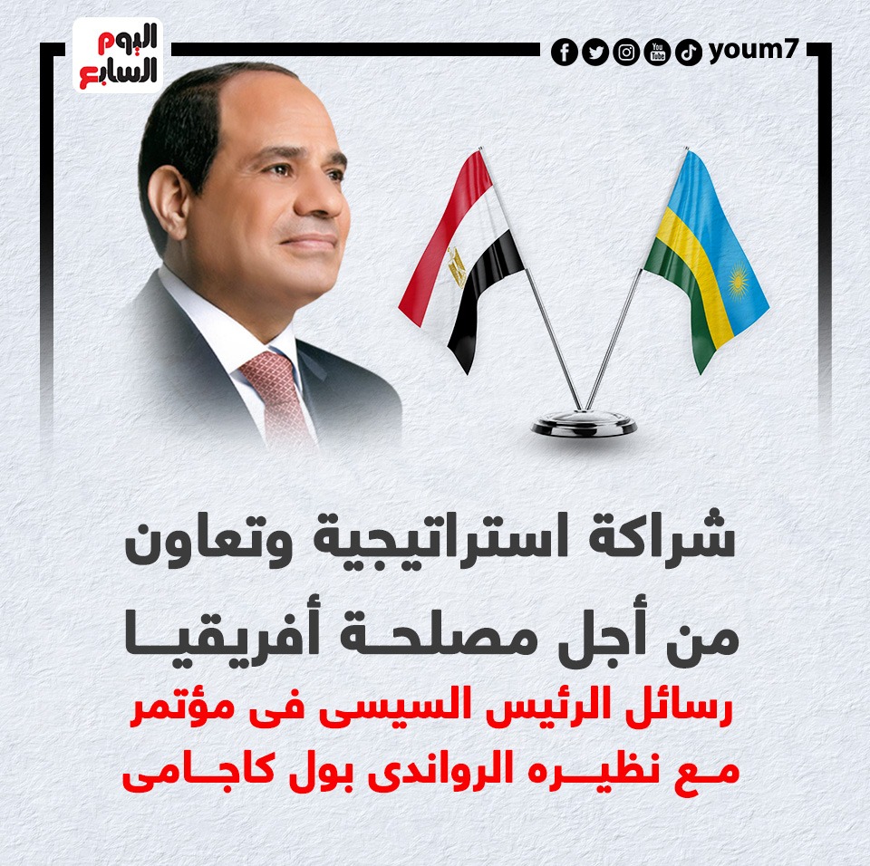 رسائل الرئيس السيسى فى مؤتمر مع نظيره الرواندى بول كاجامى رسائل الرئيس السيسى فى مؤتمر مع نظيره الرواندى بول كاجامى