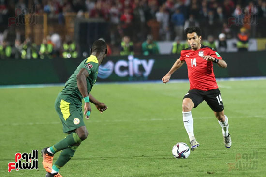 الشوط الثانى من مباراة منتخب مصر والسنغال (1)