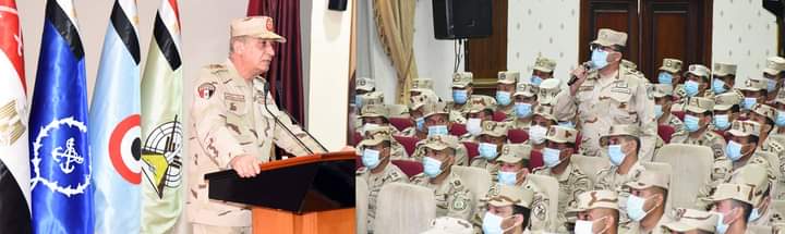 وزير الدفاع يلتقى بمقاتلى الجيش الثالث الميدانى والمنطقة المركزية العسكرية (11)