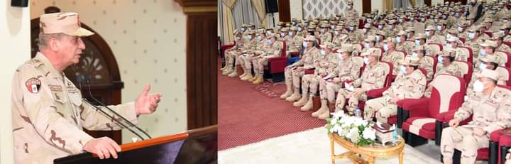وزير الدفاع يلتقى بمقاتلى الجيش الثالث الميدانى والمنطقة المركزية العسكرية (12)