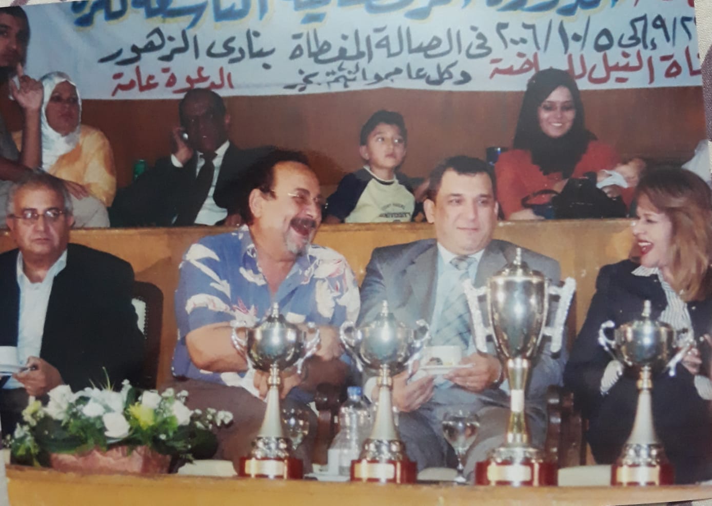 الإعلامى عبد الفتاح حسن خلال حضوره نشاط رياضى