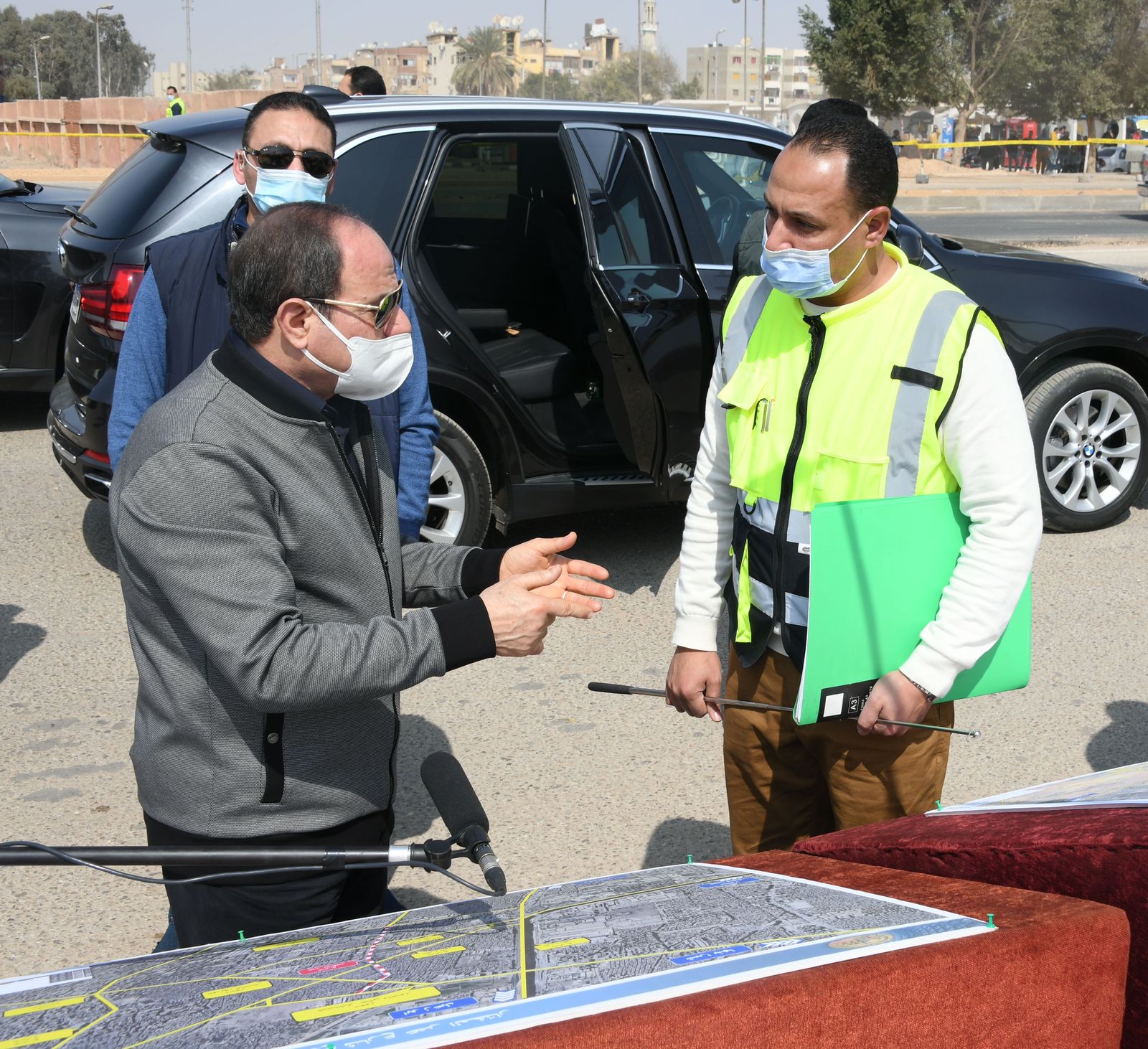 الرئيس السيسى يتفقد المحاور والأعمال الصناعية بين شرق القاهرة وغربها (7)