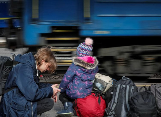 خروج اللاجئين من أوكرانيا