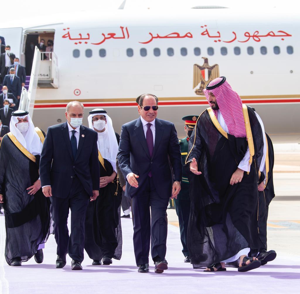 الرئيس عبدالفتاح السيسي وولى العهد السعودي الأمير محمد بن سلمان (3)