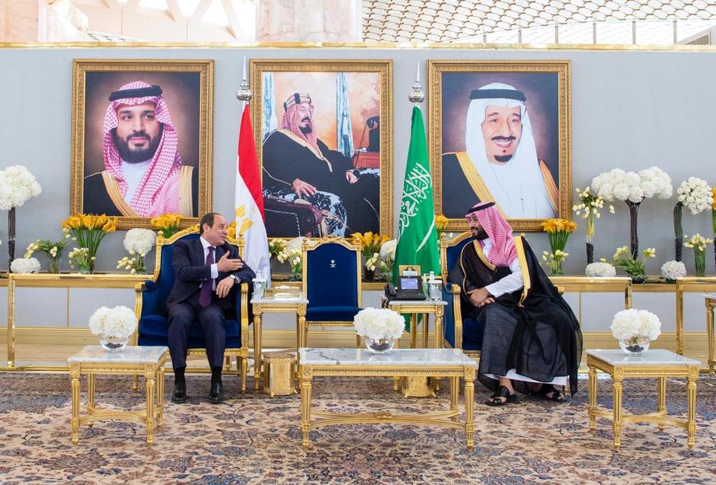 الرئيس عبدالفتاح السيسي وولى العهد السعودي الأمير محمد بن سلمان (4)