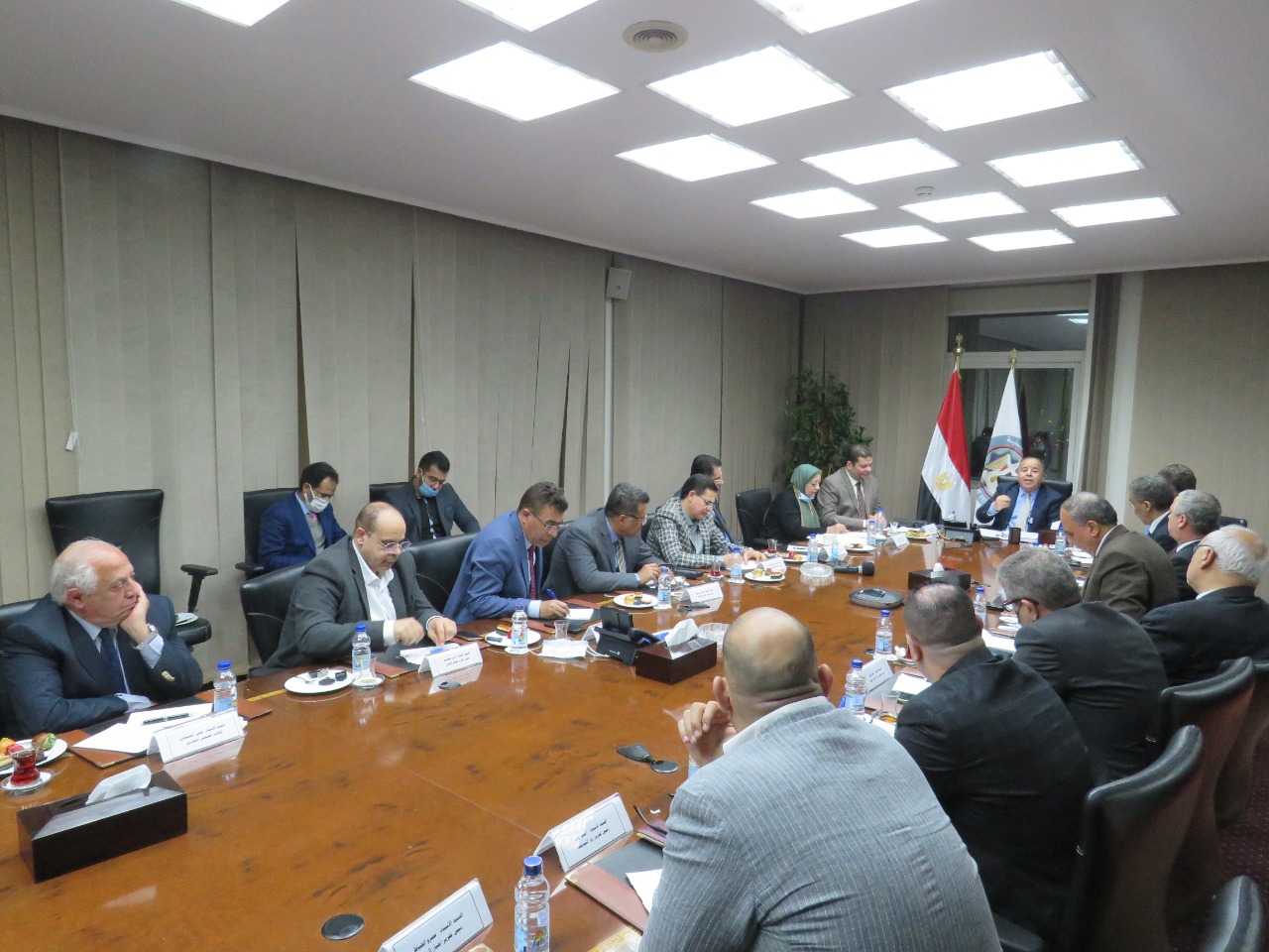 لقاء وزير المالية ورؤساء التحرير