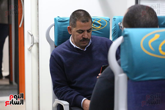 أول قطار درجة ثالثة مكيفة ينطلق من محطة مصر فى اتجاه أسوان (13)