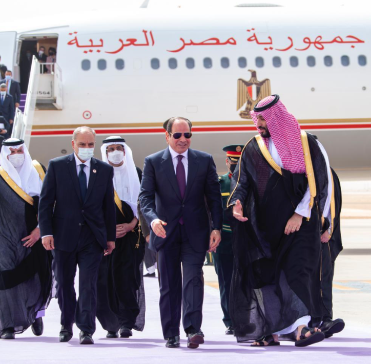 وصول الرئيس عبد الفتاح السيسى للسعودية 