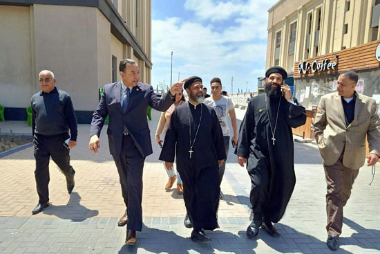 رئيس جامعة المنصورة الجديدة يستقبل وكيل مطرانية دير القديسة دميانة (8)