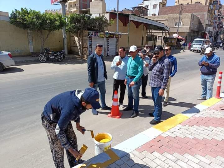 دهان الارصفة بمدينة دسوق