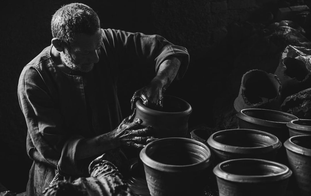 صناعة الفخار فى قرية جريس بعدسة بلال رمضان