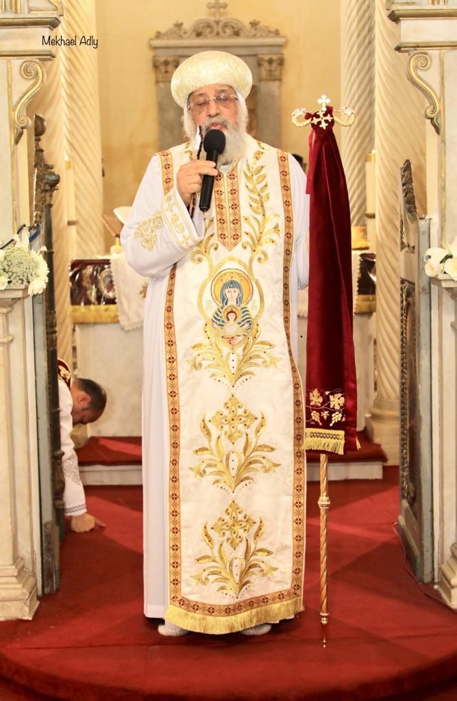 البابا تواضروس الثانى خلال قداس عيد أحد الشعانين (5)